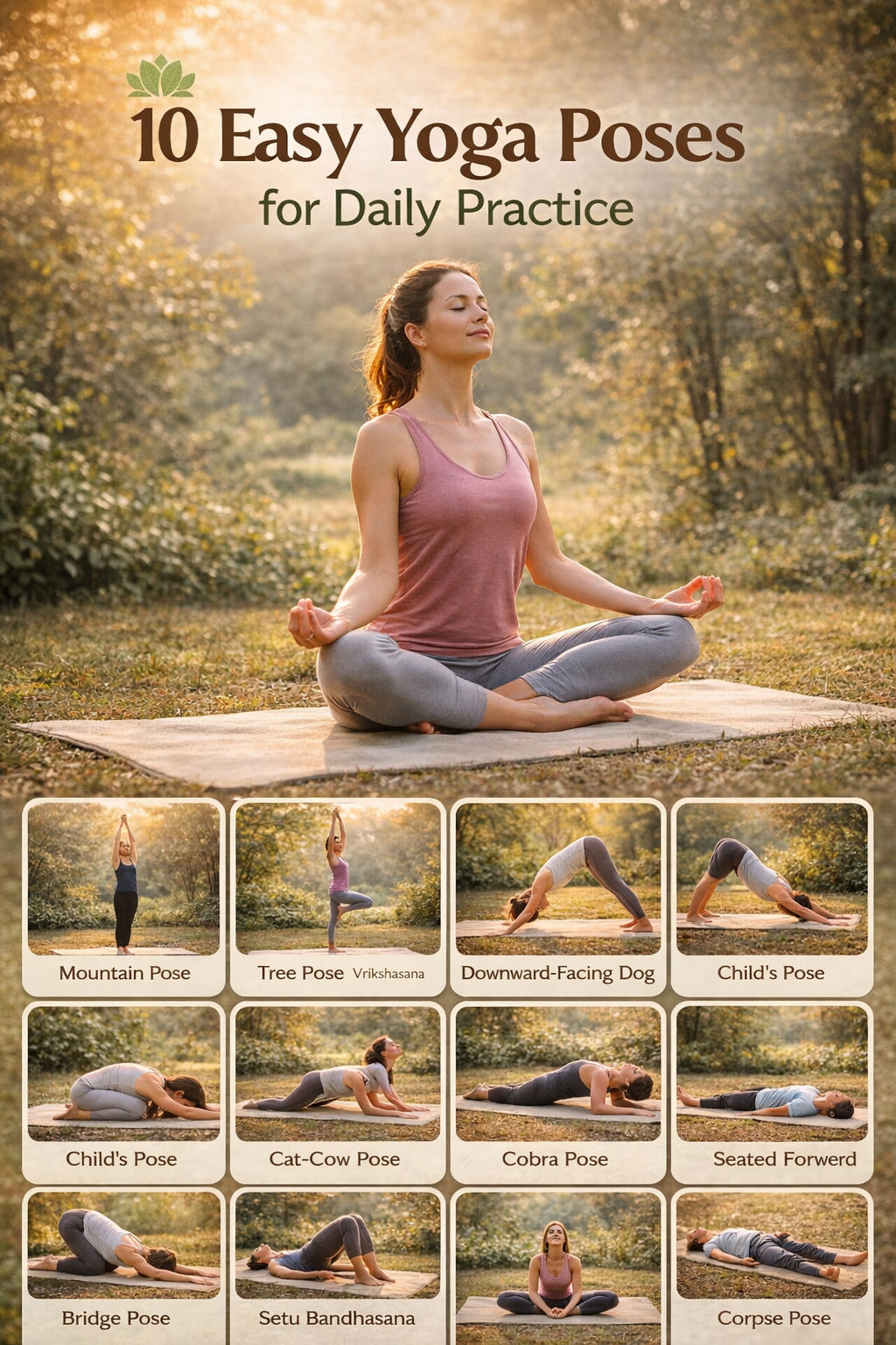 10 Easy Yoga Poses for Daily Practice